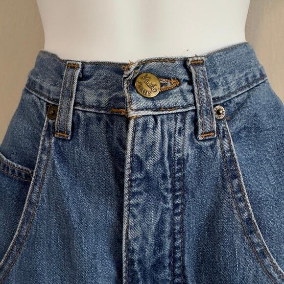 MUDD JEANS Y2K Vintage High Rise Wide Leg Jeans Size 7 - Picture 4 of 7